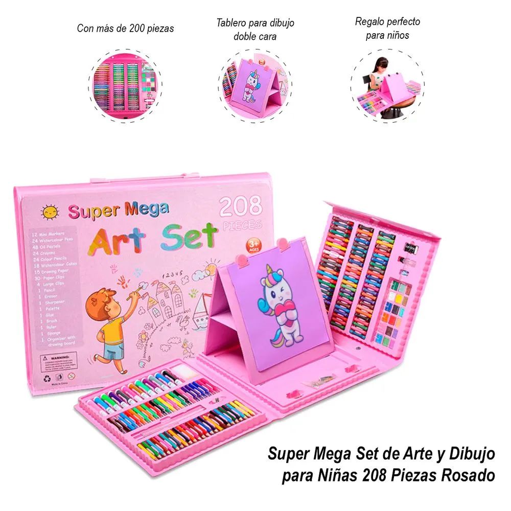 set de arte 208 piezas kit